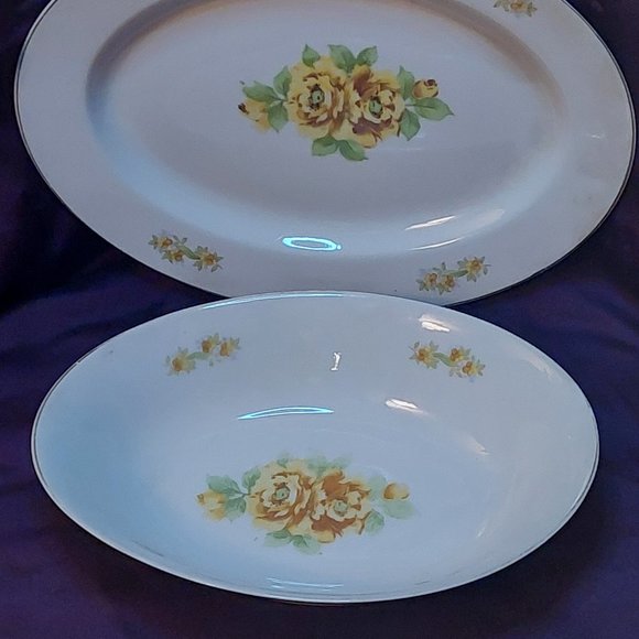 Hadsun Chinaware Serving Dish & Platter - made in Occupied Japam - Picture 2 of 4